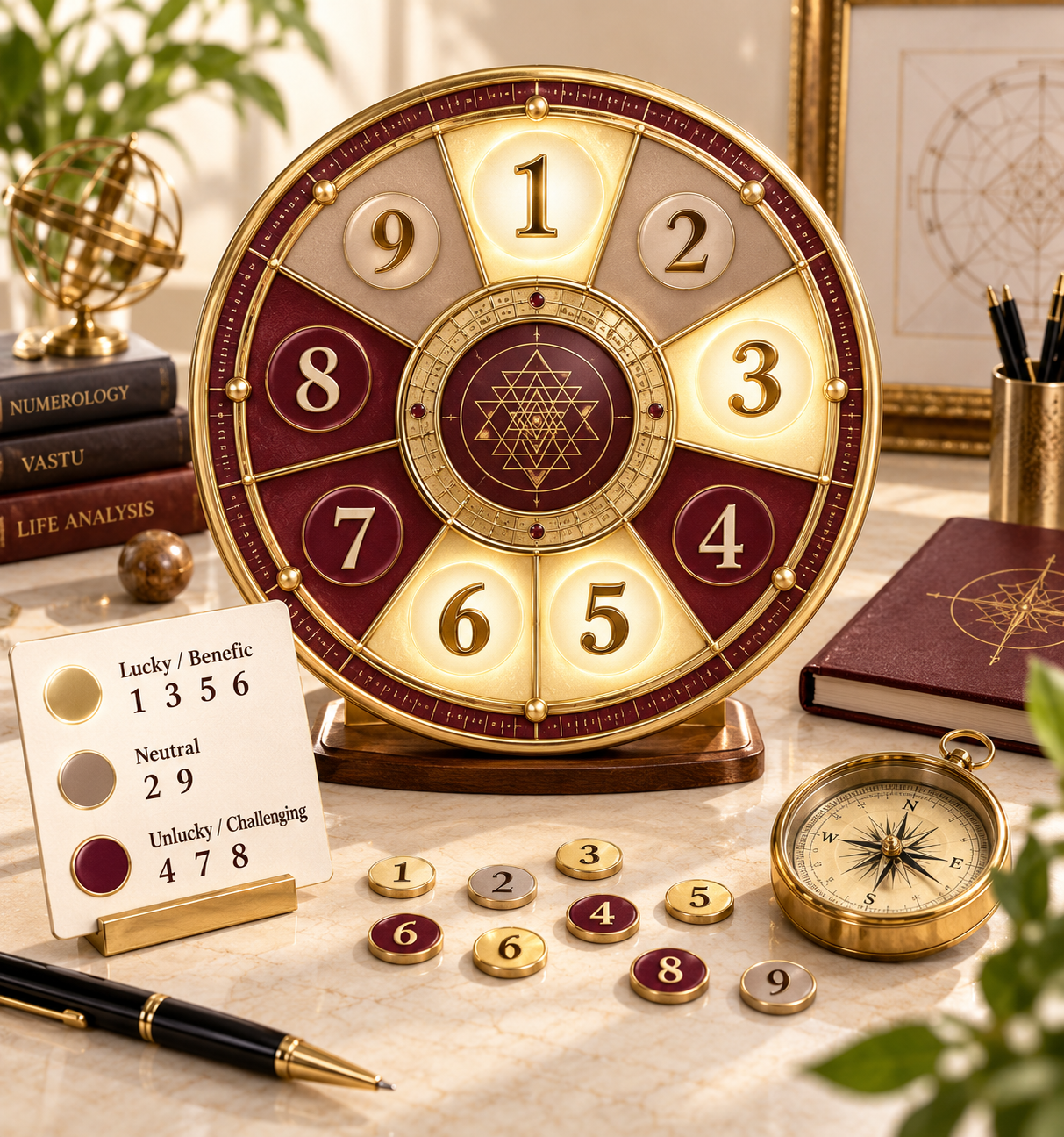 Lucky and unlucky numbers in numerology